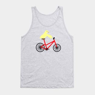 Duck On A Red Bicycle Tank Top